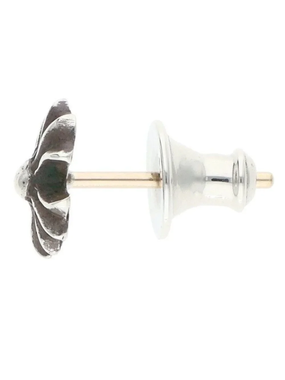 Chrome Hearts No2 CH Pls CH Plus Stud Silver Earrings